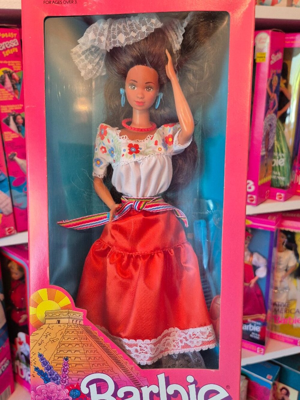 1988 Dolls of the World Mexican Barbie 'Teresa" NIB
